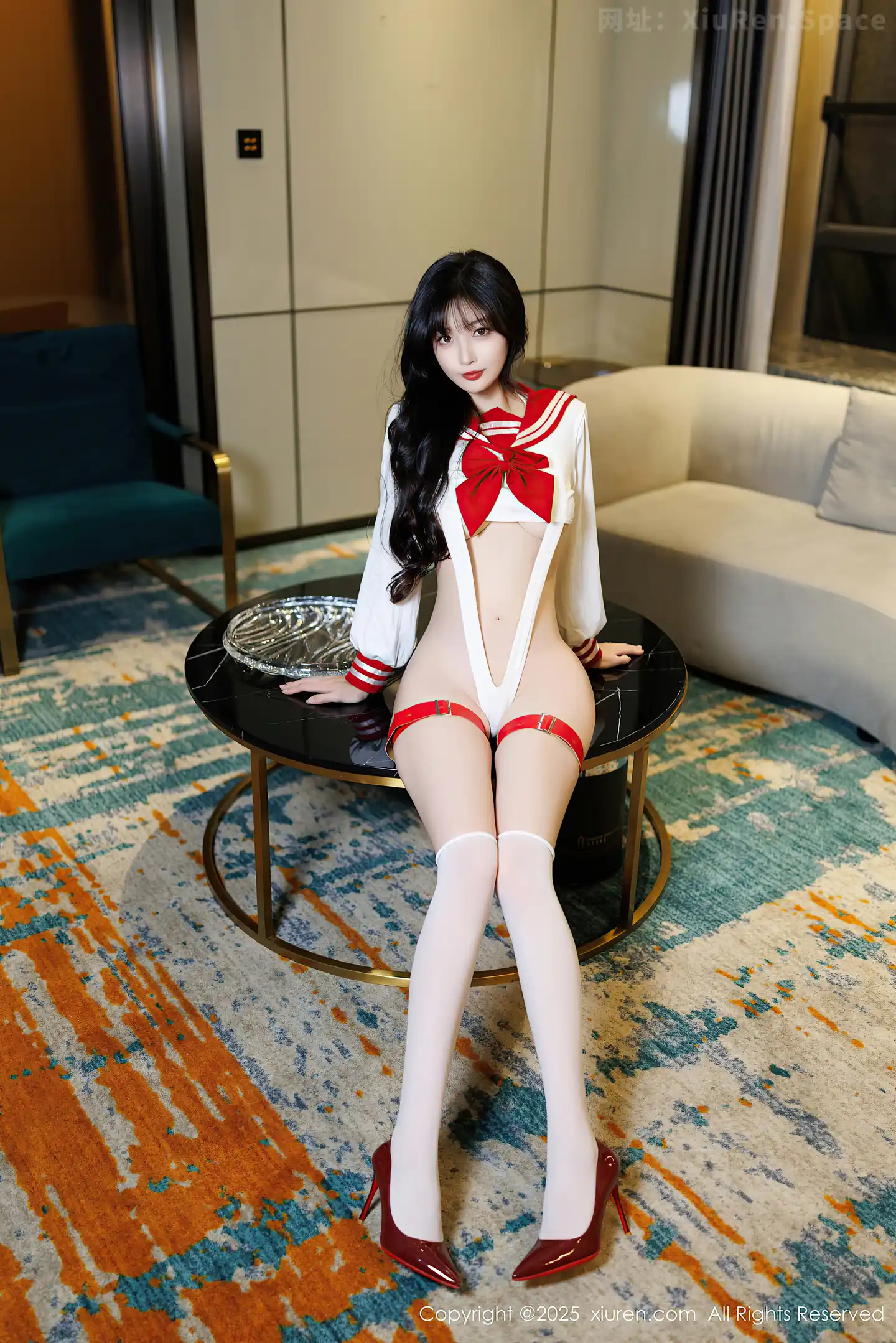 图片[3]-[XiuRen秀人网] VOL.9800 模特林星阑性感白色高叉连体内衣+蕾丝内衣秀曼妙身材诱惑写真84P-秀人网官方网站